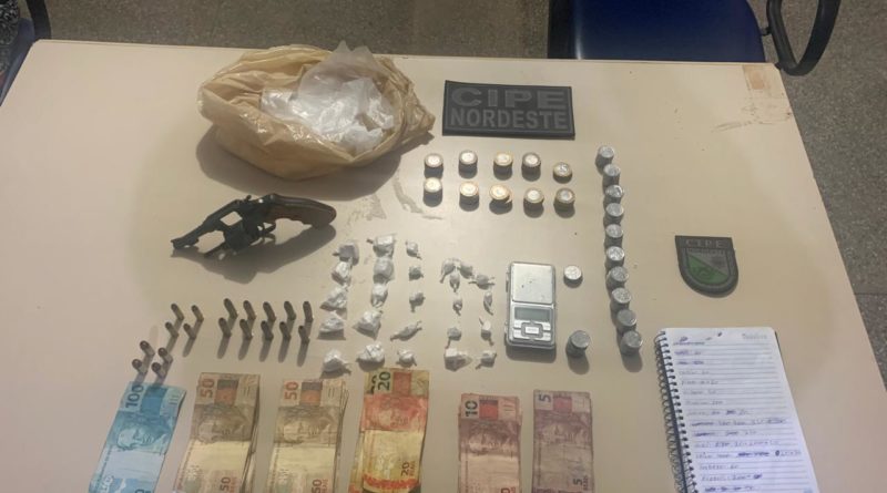 material apreendido com o homem