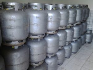 botijões apreendidos