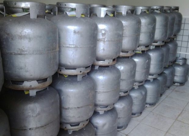 botijões apreendidos