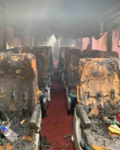 Ônibus que fazia viagem para são paulo