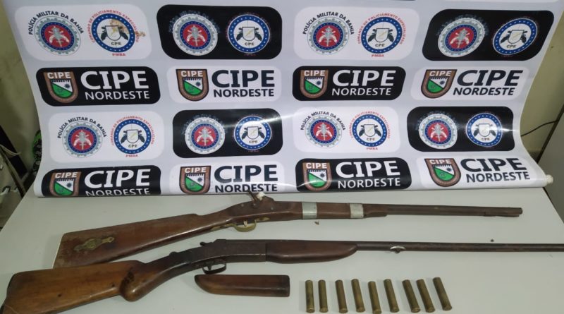 espingardas apreendidas
