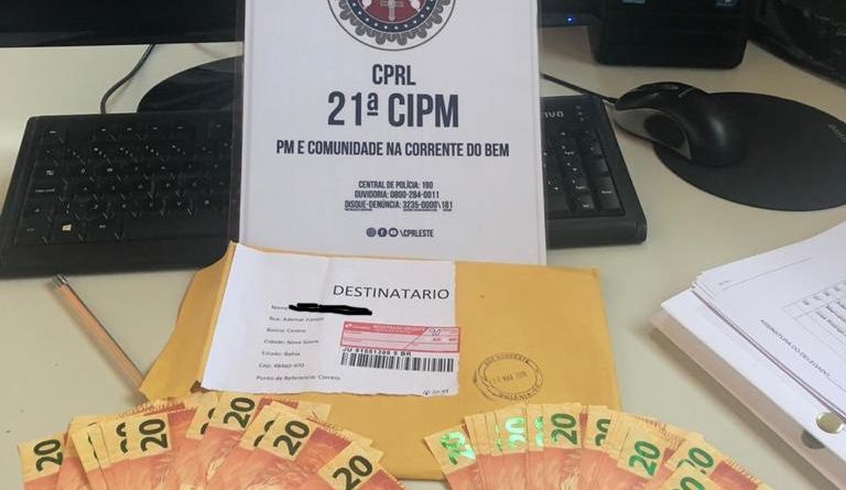 notas estavam em posse de um homem