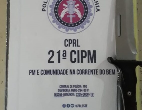 faca foi apresentada na delegacia