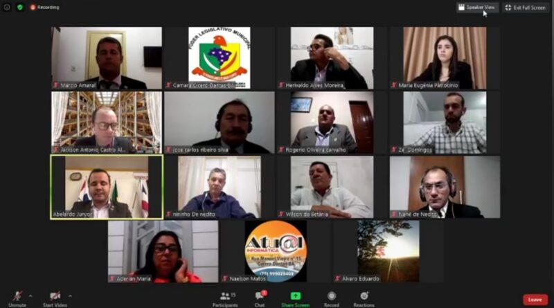 sessão remota na câmara de cícero dantas