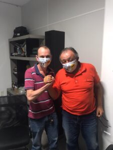 Jackson Almeida ao lado de Zelito Ribeiro