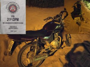 motocicleta é recuperada