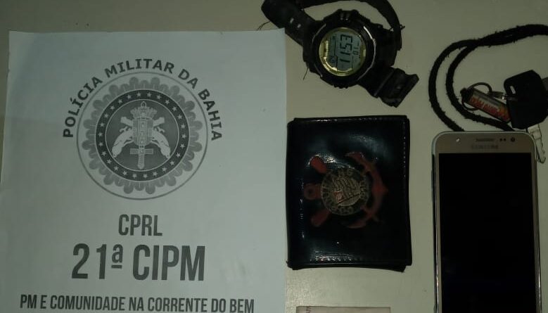 objetos apreendidos pela PM