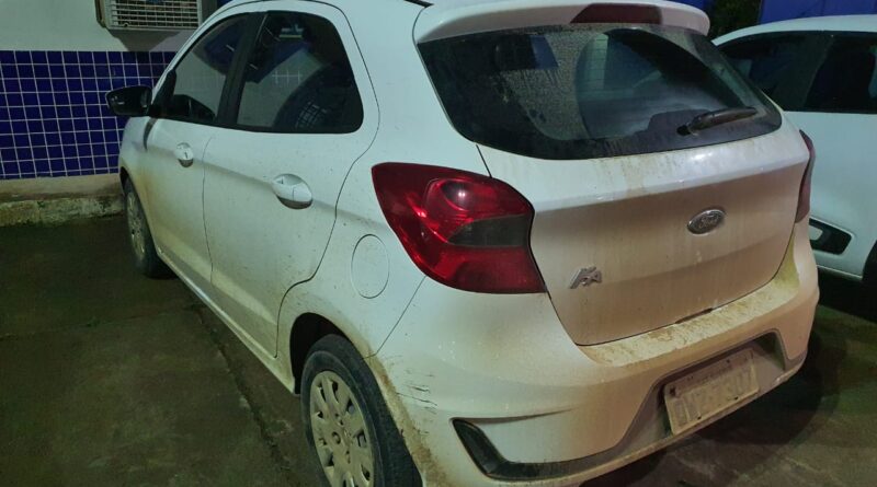 veículo apreendido na operação