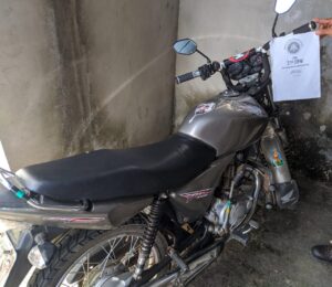 moto recuperada pela polícia militar