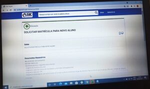 site para matrículas