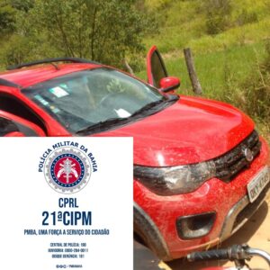 um dos carros roubados