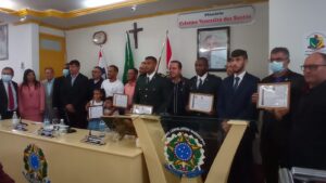 Moções entregues a tenentes da Cipe Nordeste